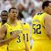 Michigan sophomore Trey Burke gestures towards the bench after a foul in the second half at Breslin Center in East Lansing on Tuesday, Feb. 12. Melanie Maxwell I AnnArbor.com